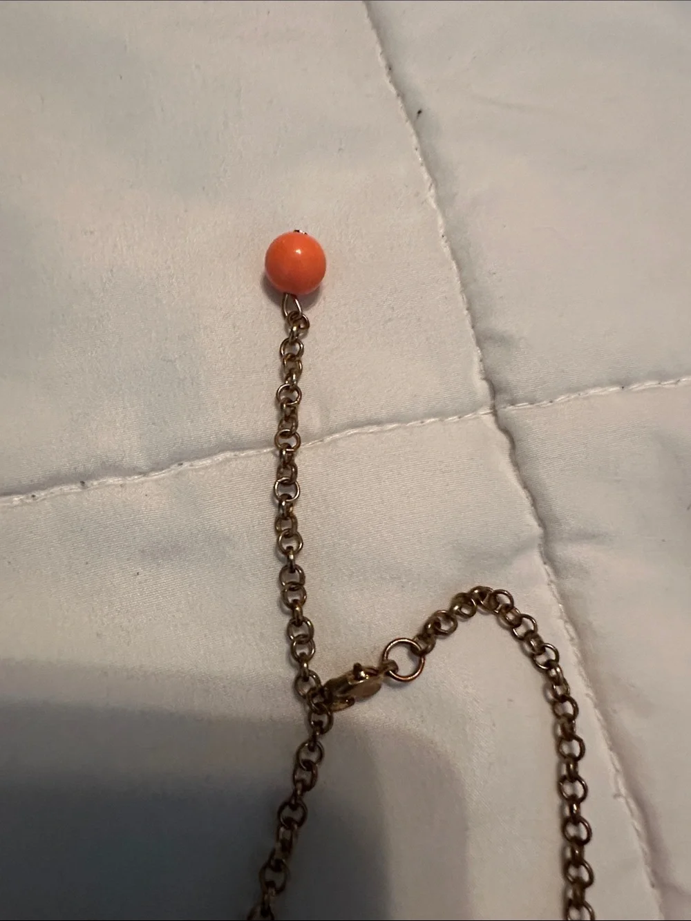 Bold Orange Teardrop Bib Necklace